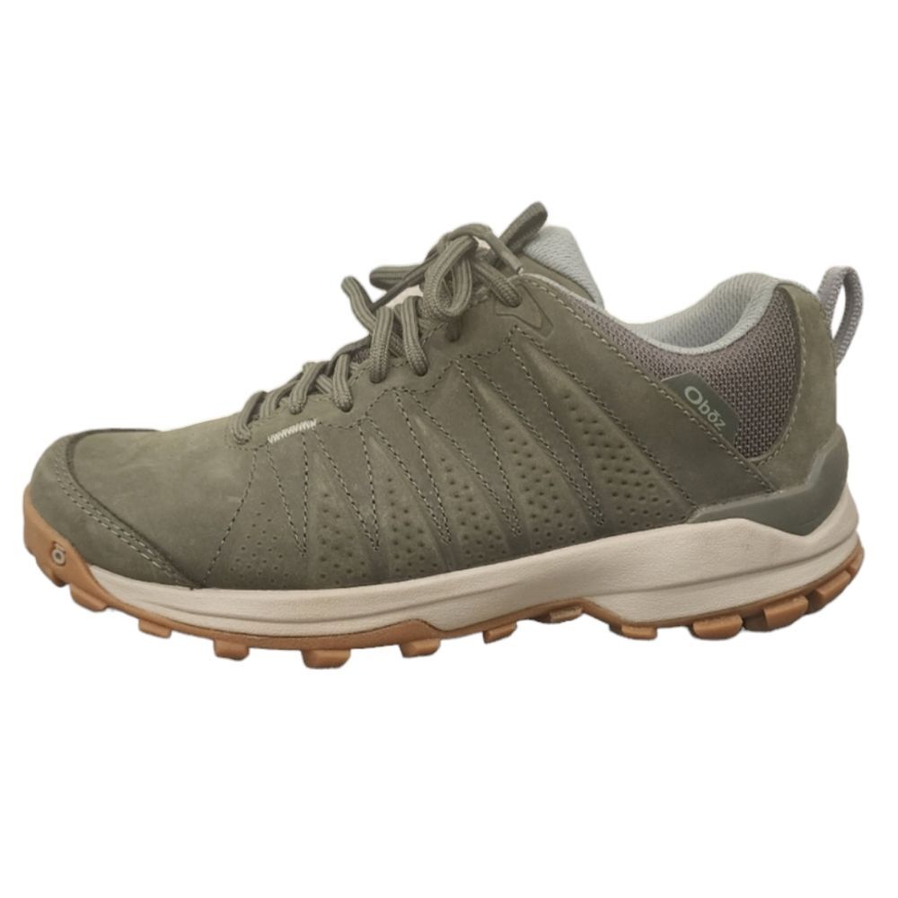 Oboz Hiking Shoes Leather Low Profile Sypes B-DRY Women's 7 Thyme Green